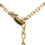 Louis Vuitton B Louis Vuitton Gold with Brown Gold Plated Metal Resin Tortoise Shell Bow Pendant Necklace Italy