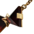 Louis Vuitton B Louis Vuitton Gold with Brown Gold Plated Metal Resin Tortoise Shell Bow Pendant Necklace Italy