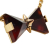 Louis Vuitton B Louis Vuitton Gold with Brown Gold Plated Metal Resin Tortoise Shell Bow Pendant Necklace Italy