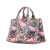 Prada B Prada Pink Canvas Fabric Floral Printed Canapa Satchel Italy