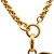 Chanel AB Chanel Gold Gold Plated Metal CC Heart Pendant Necklace France