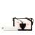 Loewe B LOEWE White Ivory with Black Calf Leather Medium Roses Print Barcelona Crossbody Spain