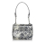 Louis Vuitton B Louis Vuitton White with Black Calf Leather Floral Twist France