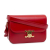 Celine B Celine Red Calf Leather Medium Triomphe Crossbody Bag Italy