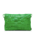 Bottega Veneta AB Bottega Veneta Green Calf Leather Maxi skin Intrecciato Cassette Crossbody Italy