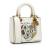 Christian Dior AB Dior White Calf Leather Niki De Saint Phalle Medium skin Lady Dior Italy