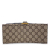 Gucci Brown Beige Coated Canvas Fabric Small The Hacker Project GG Supreme Hourglass Satchel Italy