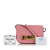 Prada AB Prada Pink Calf Leather Glace Etiquette Crossbody Italy