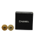 Chanel B Chanel Gold Gold Plated Metal CC Clip On Earrings France