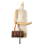 Celine B Celine Brown Coated Canvas Fabric Macadam Boston Bag Italy