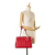 Christian Dior AB Dior Red Lambskin Leather Leather Small Lambskin Cannage Soft Zipped Shopping Tote Italy