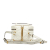 Gucci AB Gucci White Calf Leather Mini GG Marmont Matelasse Backpack Italy