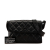 Chanel B Chanel Black Lambskin Leather Leather CC Quilted Lambskin Single Flap France