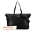 Salvatore Ferragamo B Ferragamo Black Calf Leather Medium skin Mika Convertible Tote Italy