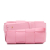 Bottega Veneta AB Bottega Veneta Pink Calf Leather Intrecciato Cassette Belt Bag Italy