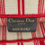 Christian Dior B Dior Red Canvas Fabric Large Striped Book Tote Italy