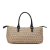 Fendi B Fendi Brown Beige Canvas Fabric Zucchino Handbag Italy