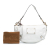 Gucci AB Gucci White Ivory Calf Leather Voyager Hobo Italy