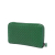 Bottega Veneta AB Bottega Veneta Green Calf Leather Intrecciato Zip Around Long Wallet Italy