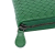 Bottega Veneta AB Bottega Veneta Green Calf Leather Intrecciato Zip Around Long Wallet Italy