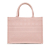 Christian Dior AB Dior Pink Light Pink Canvas Fabric Medium Cannage Embroidered Book Tote Italy