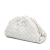 Bottega Veneta AB Bottega Veneta White Calf Leather Intrecciato The Mini Pouch Italy