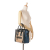 Celine B Celine Brown Beige with Black Calf Leather Micro Tricolor Luggage Tote Italy