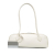 Azzedine Alaïa AB ALAÏA White Goatskin Leather Medium Le Teckel Shoulder Bag Italy