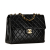 Chanel B Chanel Black Lambskin Leather Leather Jumbo Classic Lambskin Single Flap France