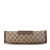 Gucci B Gucci Brown Beige Coated Canvas Fabric GG Supreme Web Clutch Italy