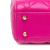 Christian Dior AB Dior Pink Hot Pink Lambskin Leather Leather Mini Lambskin Cannage Lady Dior Italy