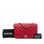 Chanel B Chanel Red Calf Leather Medium Quilted skin Everyday Chic Flap Italy