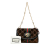 Gucci AB Gucci Brown Dark Brown Suede Leather GG Velvet Rajah Crossbody Italy