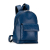 Gucci B Gucci Blue Calf Leather GG Embossed Backpack Italy