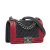 Chanel B Chanel Black with Red Calf Leather Small Bicolor Boy France