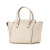 Valentino B Valentino White Ivory Calf Leather Small skin Rockstud Satchel Italy