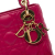 Christian Dior AB Dior Pink Lambskin Leather Leather Mini Lambskin Cannage Lady Dior Italy