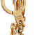 Louis Vuitton AB Louis Vuitton Gold Brass Metal Porte Cles Confidence Key Holder & Bag Charm Italy