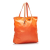 Prada B Prada Orange Nylon Fabric Tessuto Tote Italy