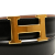 Hermès AB Hermès Black Calf Leather Constance H Reversible Belt France