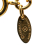 Chanel AB Chanel Gold Gold Plated Metal CC Round Pendant Necklace France