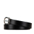 Salvatore Ferragamo B Ferragamo Black Calf Leather Gancini Belt Italy