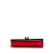 Bvlgari AB Bvlgari Red Calf Leather Mini skin Serpenti Forever Clutch with Chain Italy