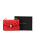 Bvlgari AB Bvlgari Red Calf Leather Mini skin Serpenti Forever Clutch with Chain Italy