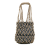 Christian Dior AB Dior Brown Beige with Blue Canvas Fabric Woven Rope and Oblique Technical Net Bag Italy