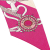 Hermès B Hermès Pink Silk Fabric Amazon Festival Twilly Scarf France