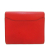 Hermès B Hermès Red with Gold Calf Leather Epsom Constance Compact Wallet France