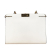 Fendi B Fendi White Pony Hair Natural Material and Leather Peekaboo Clutch Crossbody Italy