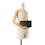 Chanel AB Chanel Black Lambskin Leather Leather CC Quilted Lambskin Double Zip Clutch Italy