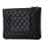 Chanel AB Chanel Blue Navy Caviar Leather Leather Medium Quilted Caviar O Case Clutch Spain